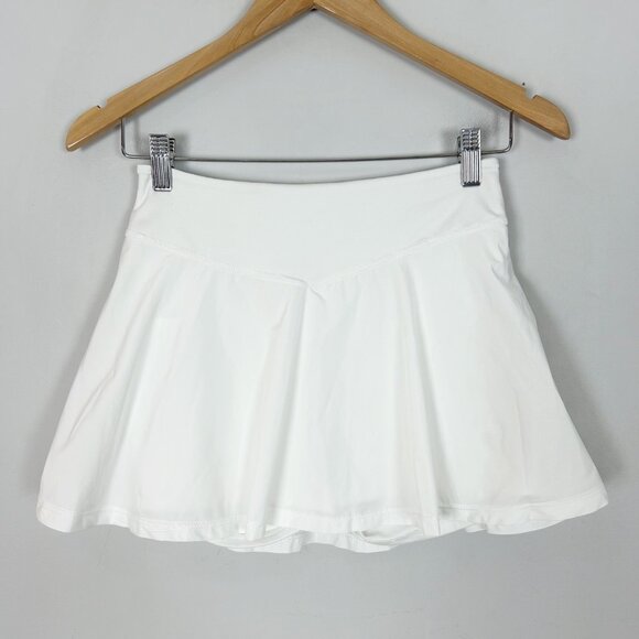 Free People Movement White Tennis Skirt Skort Size Small Sporty Women Size S